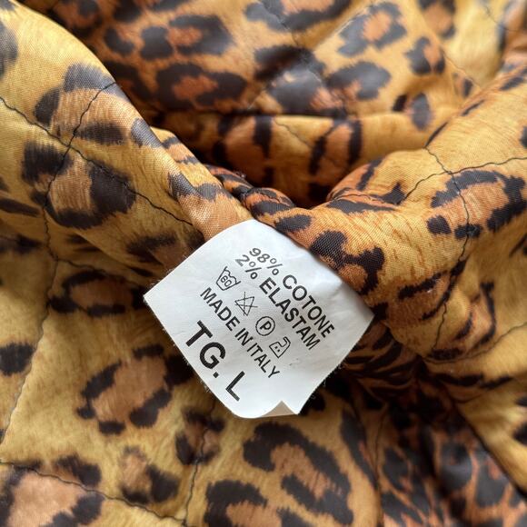 Vintage Italian Denim Jacket with Faux-Fur Collar & Cuffs (S) - Picture 12 of 12